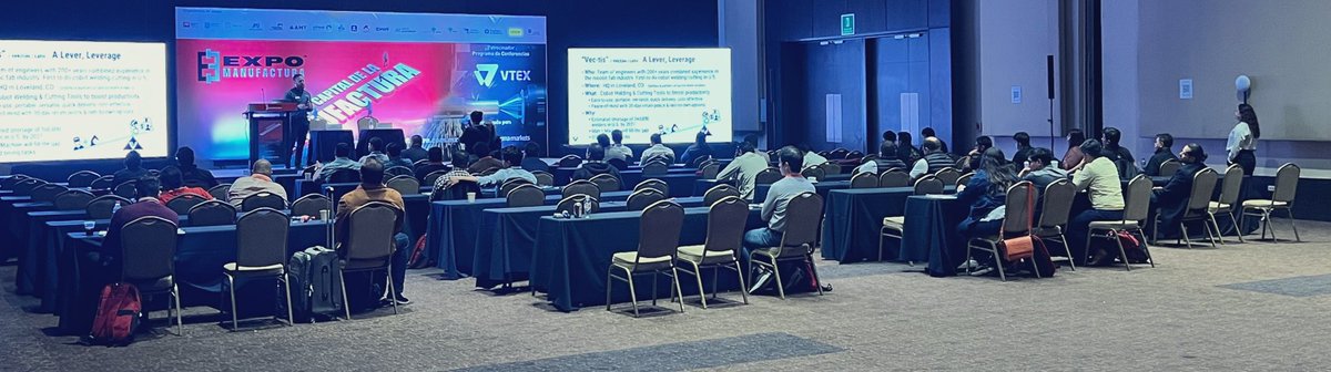 Graham Williams of Vectis Automation sharing the high value of #cobot #welding with <a href="/Universal_Robot/">Universal Robots</a> at <a href="/expomanufactura/">EXPO MANUFACTURA®</a> today!

#expomanufactura2024
