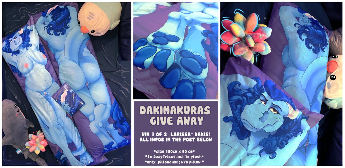 🌸DAKIMAKURA GIVE AWAY🌸
WIN 1 OF 2 LARISSA DAKIS

How to enter:
* you are older +18
* like &amp; share
* follow me

Ends:
14. February 2024 - 10 PM CET

*shipping internationally 
*only case, w/o pillow
*these are test prints: No experience and guarantee of quality
