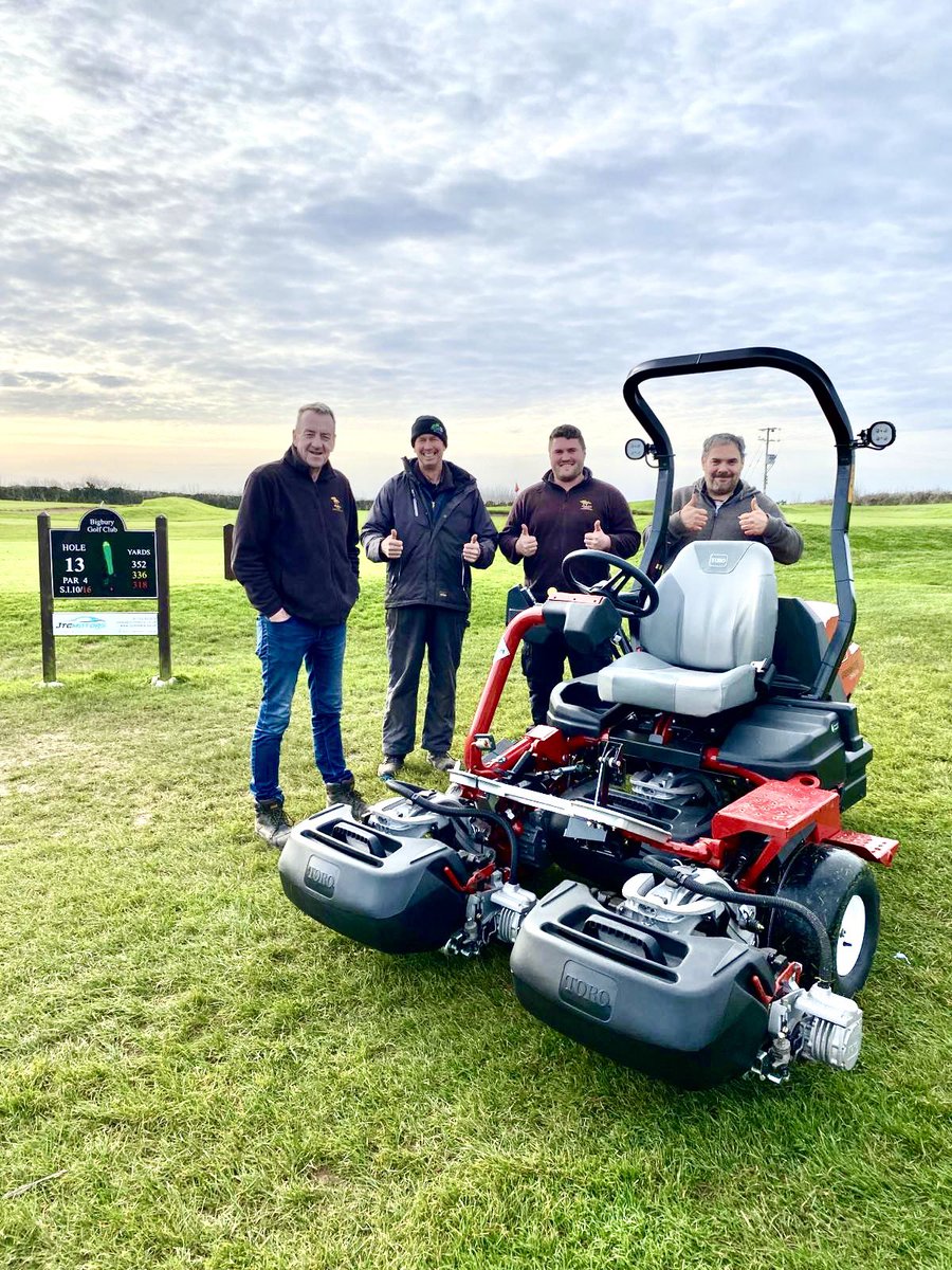 A huge thanks to <a href="/BigburyGolfClub/">Bigbury Golf Club</a> who took delivery of their new Toro 3360 Hybrid Greens Mower today. 

We have a new 3370 electric demo model available, so if you would like to demo the latest technology then give DGM a call. <a href="/ReesinkTurfcare/">Reesink Turfcare UK</a> <a href="/TheToroCompany/">Toro</a> <a href="/DevonGardenMach/">Devon Garden Machinery</a>