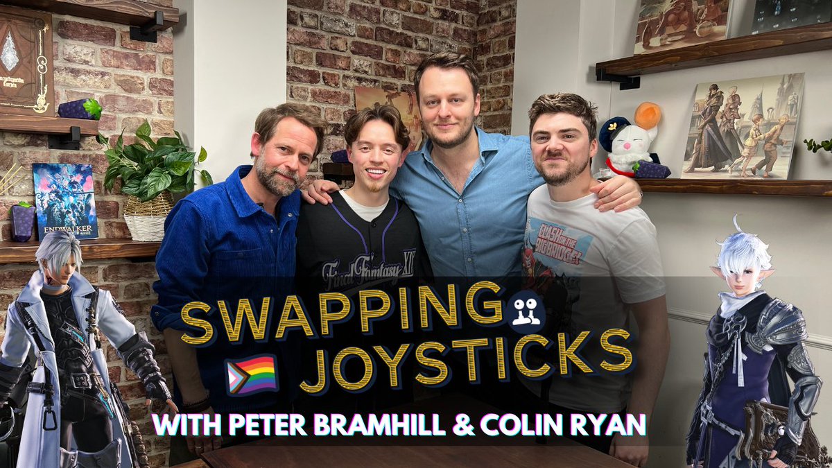 biggusbennus1's tweet photo. The live premiere of our very special #FFXIV episode of @SwapJoysticks with @ColinRyan and @Bramhill is starting right now!
Come join the live chat with Dadcred & Alphibro!
๐ดLIVE PREMIERE๐ด
๐ซhttps://t.co/AH3o4izudq https://t.co/I66LCg7Vpr