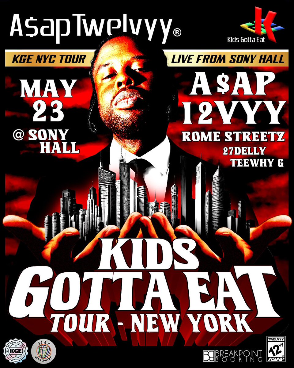 LOST 4 WORDS BUT MEET ME AT SONY MUSIC HALL MAY 23RD ILL TELL YOU MY LIFE STORY 💿LIVE WITH MY BROTHERZ @Rome_Streetz @27delly & TEEWHY G. MY FIRST HEAD LINING NEW YORK SHOW NEVER GIVE UP ON YA DREAM 🌎 THEY A NEVER UNDERSTAND WHAT IT TOOK 2 GET THIS FAR 🧩