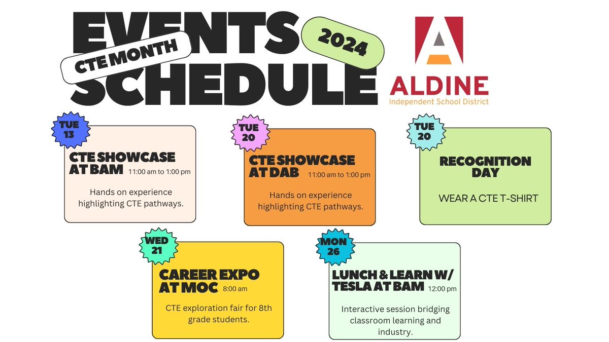 Aldine CTE (@aldinecte) on Twitter photo Join us as we celebrate CTE Month. π₯³π₯³ππ <a href="/EducatorMar10/">Brooke Martin</a> <a href="/AldineISD/">Aldine ISD</a> <a href="/adbustil/">Adrian Bustillos, PhD</a> <a href="/OOT_AldineISD/">Office of Transformation</a> <a href="/drgoffney/">Dr. LaTonya M. Goffney</a> #MyAldine Join us as we celebrate CTE Month. π₯³π₯³ππ <a href="/EducatorMar10/">Brooke Martin</a> <a href="/AldineISD/">Aldine ISD</a> <a href="/adbustil/">Adrian Bustillos, PhD</a> <a href="/OOT_AldineISD/">Office of Transformation</a> <a href="/drgoffney/">Dr. LaTonya M. Goffney</a> #MyAldine