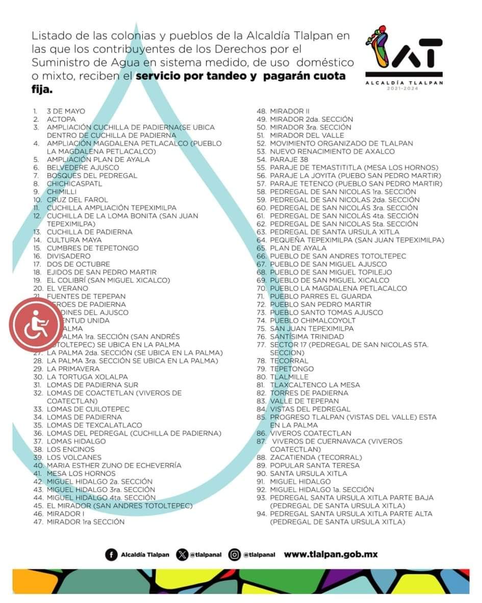 RedViveros's tweet photo. #Alcaldesa @alfagonzalezm Nuestra colonia se encuentra en la lista de TANDEO que usted misma publicó 👇🏽( N°32). 
 solicitamos nos informe a los vecin@s ¿Que días de TANDEO  corresponde a nuestra comunidad #ViverosDeCoatectlan 
@TlalpanVecinos @jorgegarralda @diariobasta https://t.co/sk849IIPlF
