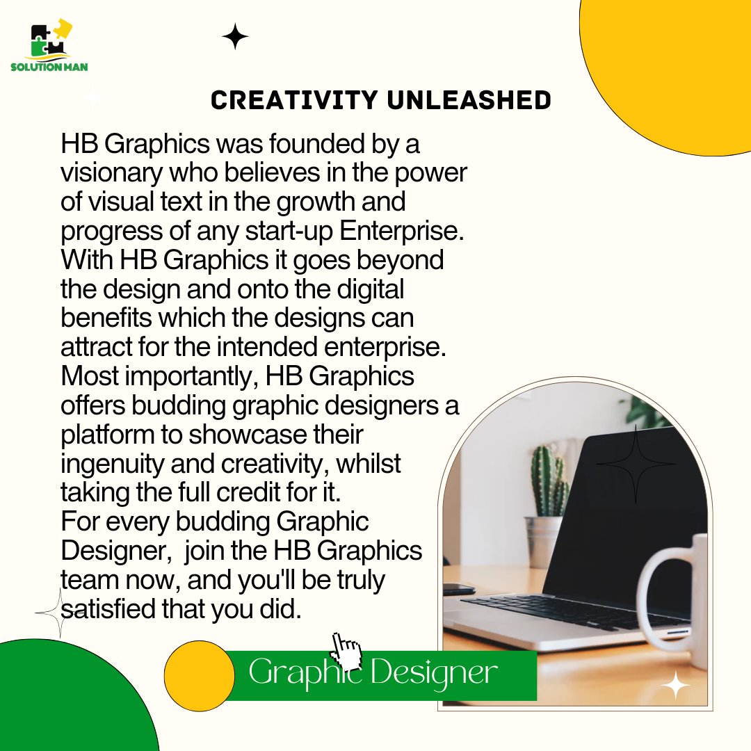 SolutionmanNg's tweet photo. Solution man brings to you HB graphics and they are giving all young designers a chance to showcase their skills so rush now and grab this opportunity https://t.co/QxTNZggRMF