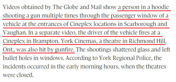 StatisticCloud's tweet photo. Good to see that gun ban in Canada is working well. #NotIPSC #NotAGunRange #BillC21
Cineplex pulls South Indian film screenings after incidents of threats, intimidation and talk of turf war
https://t.co/SKunbGoLjt