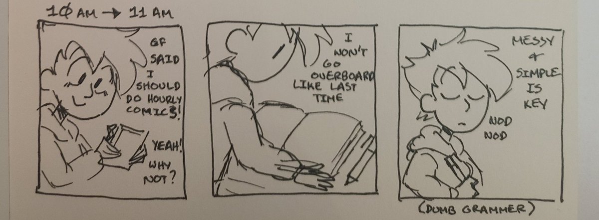 10am: I am also rusty. #hourlycomicday2024 #hourlycomicday