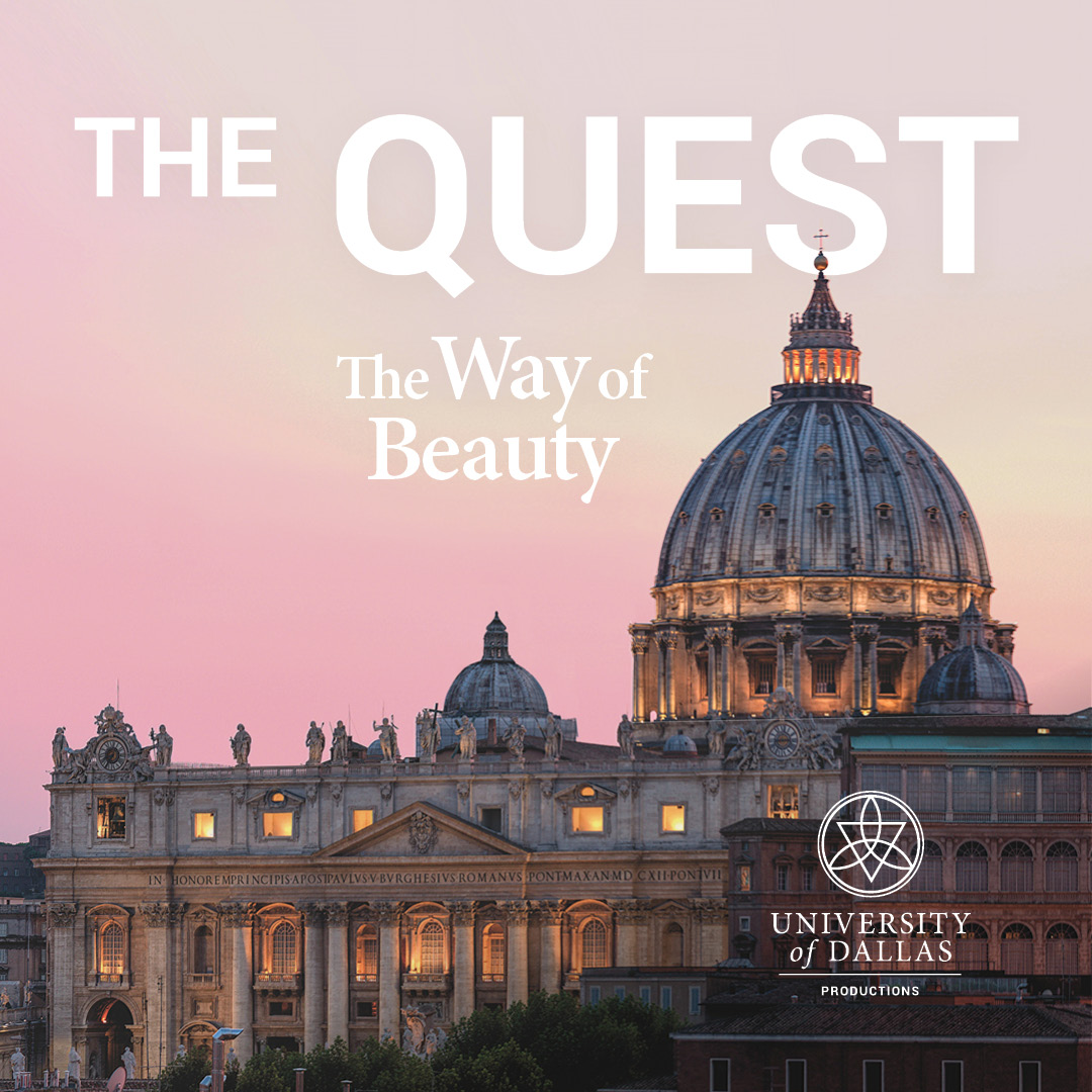 UofDallas's tweet image. UD Productions present "The Quest: The Way of Beauty," filmed in Rome. Attend a special Groundhog panel discussion featuring Shannon Valenzuela, PhD, BA '00, Andrew Moran, BA '91 PhD '04, and Stefan Novinski, MFA, BA '92. #Groundhog #TheQuest