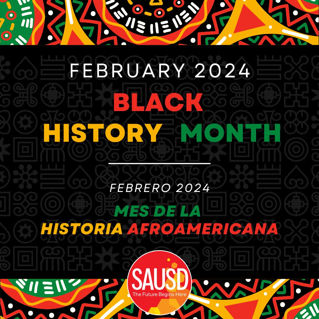 The Board of Education has proclaimed Feb. 2024 African American History Month! #SAUSD honors the many contributions made by the African American community to the U.S. and seeks to ensure that students learn about this important history.

#WeAreSAUSD #SAUSDBetterTogether