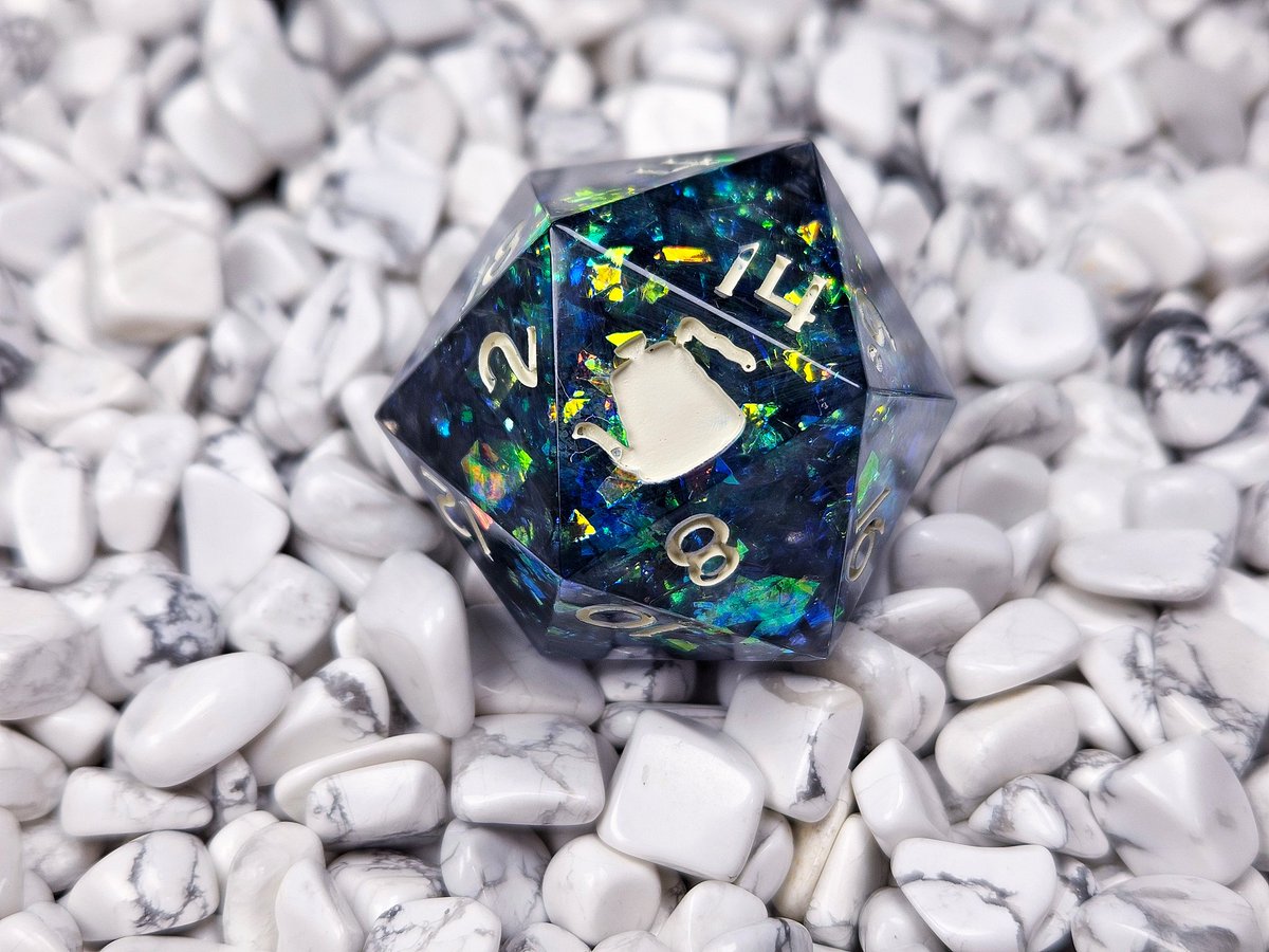 Whoop whoop! It's that time of the week again!

Go check out the new dice in the shop!
Pourovergaming.etsy.com

#dice #d20 #handmadedice #ttrpg #ttrpgcommunity #dnd #dungeonsanddragons