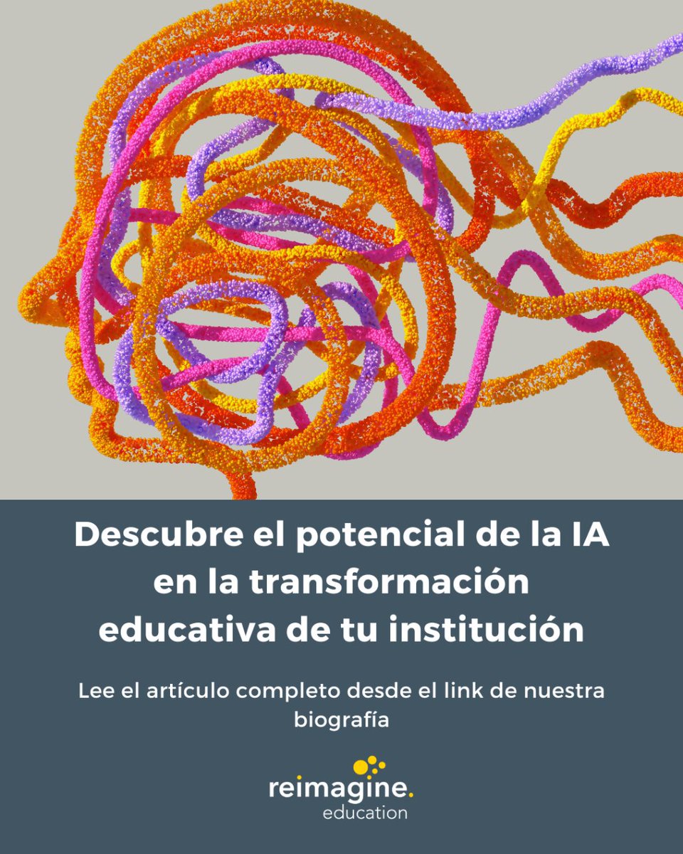 Descubre el potencial de la IA en la transformación educativa de tu institución. Hemos preparado un curso intensivo para que las instituciones educativas puedan adaptarse de la mejor forma a la transformación educativa que genera las IAs.

xavieraragay.com/descubre-el-po…