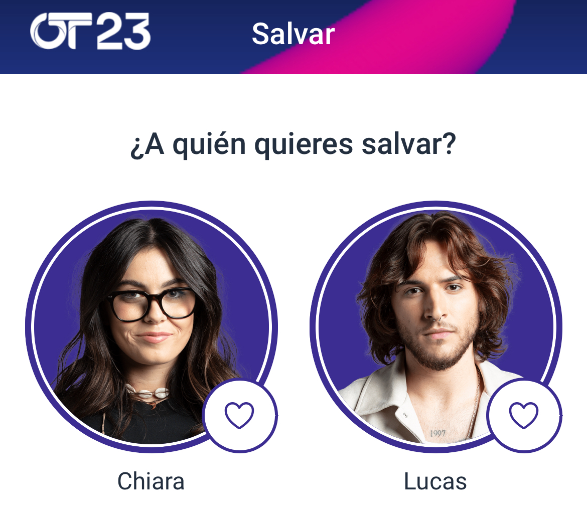 Parece que queréis #SalvarChiara, así que si llegamos a 1.000 RTs de este tweet antes de las 23:59 publicaremos el vídeo votándola.

Chiaristas, última oportunidad para salvarla.

Y al que pierda le daremos una segunda oportunidad fuera de la academia 😉 #OTDirecto1F #KiVi1F