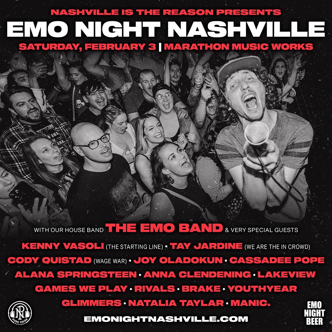 I better see your butts at Emo Night Nashville this Saturday! Tix at link in bio