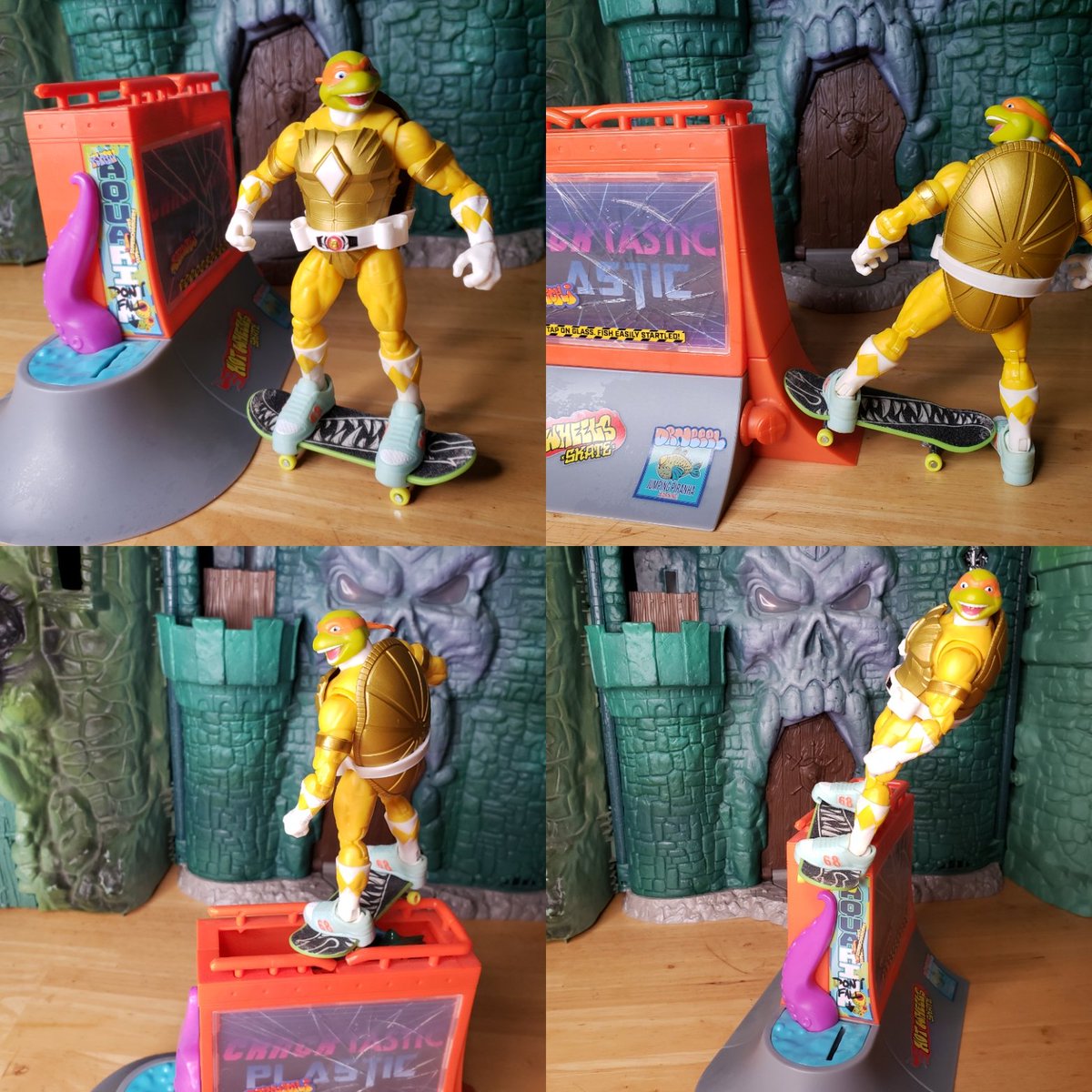 cracktasticpod's tweet photo. Happy #transformerthursday @tonyhawk @Hot_Wheels @Mattel #thepfpn #cracktasticplastic #fingerboard #powerrangers #tmnt #michalangelo #skateboardphotography #skatepark #doakickflip #ollie #handstand #stairs #rails #grind #skateboard #skatelife #quarterpipe #toyphotography https://t.co/g8cvzLOkyA