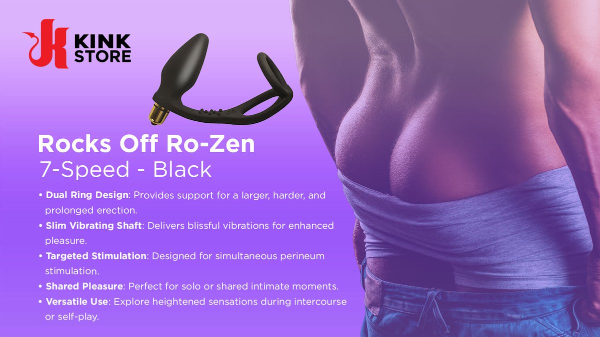 Life should be a happy balance of give and take and there's nowhere better then the bedroom for this to happen! Why not let the RO-Zen bring harmony to your time, whether it's your guilty pleasure or shared with a partner, let RO-Zen take you higher!

kinkstore.com/products/rocks…