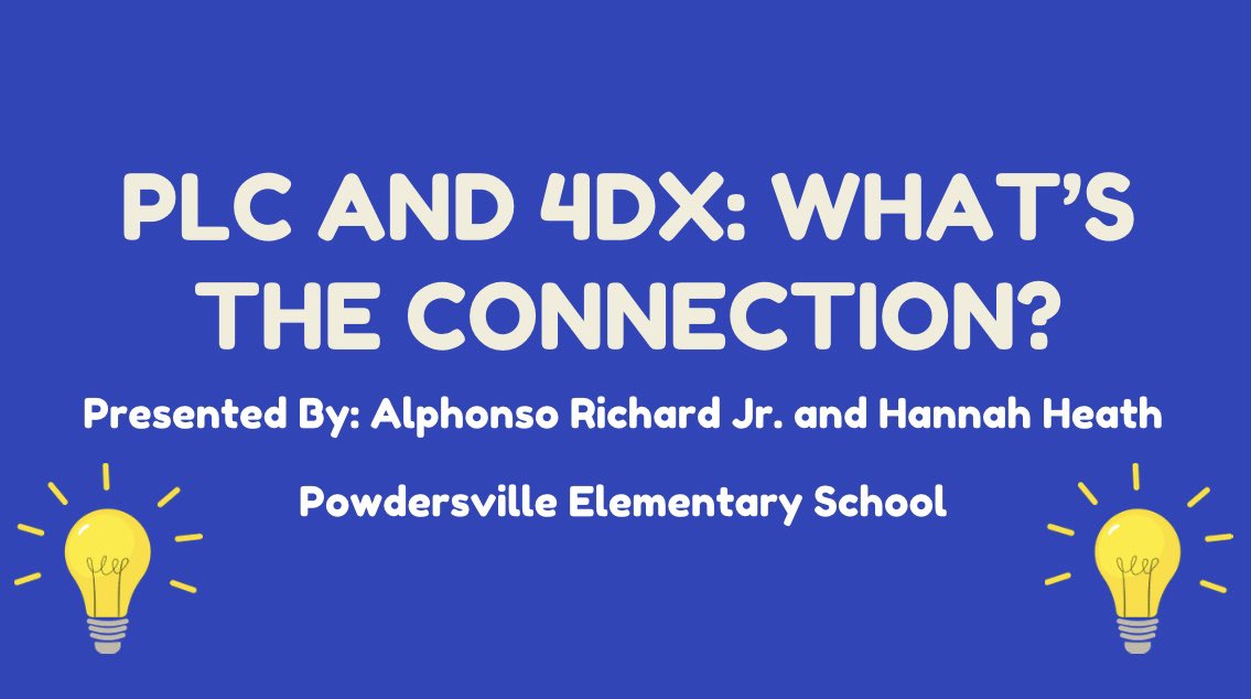 Extremely thankful for the opportunity to represent <a href="/pvespride/">Powdersville Elem.</a> and present with <a href="/mrsheathPVES/">Hannah Heath</a> on the connection between PLC and 4DX! It was an incredible session this morning and we appreciate everyone that came! <a href="/TheLeaderinMe/">The Leader in Me</a> #LIMSymposium #GetWiggyWithIt