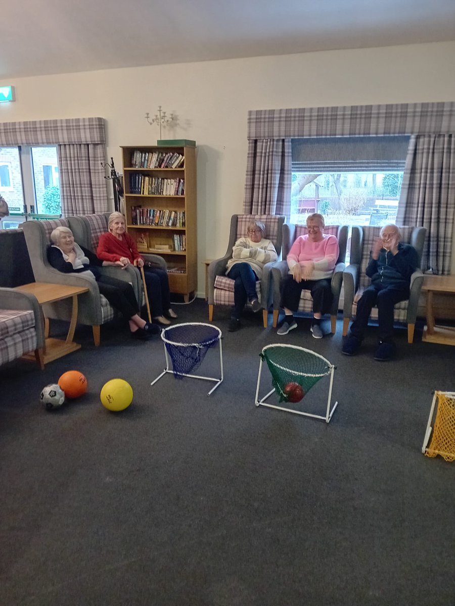 #floorbasketball #keepingactive Residents enjoyed today’s activity. Floor Basketball 🏀 a great way to have some exercise @AnchorLaterLife @anchorzestwell1 @NAPAlivinglife @RachelDoddSmit2 @CRMSupport1