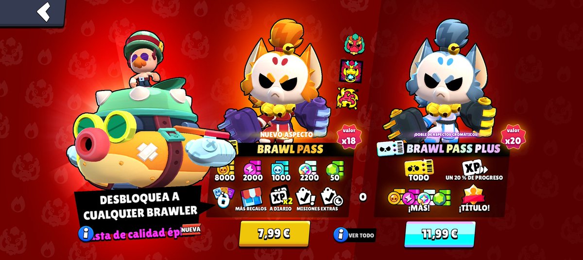 🎁 SORTEAZO 2 BRAWL PASS PLUS 🎁

¡Empecemos bien el mes! 

🍀 REQUISITOS 🍀
⭐ Dar RT 
⭐ Seguir a <a href="/FusyonEC/">Fusyon</a> 
⭐ Seguir a <a href="/MasyeXT/">MasyeXT ✌️</a> 

⭐ Seguir a <a href="/BScomunidad__/">Community Games</a> 

🏆 GANADORES EL DOMINGO

#WeAreFusyon 🧑‍🔬 #SubeteAlBarcoDeCG 🚢