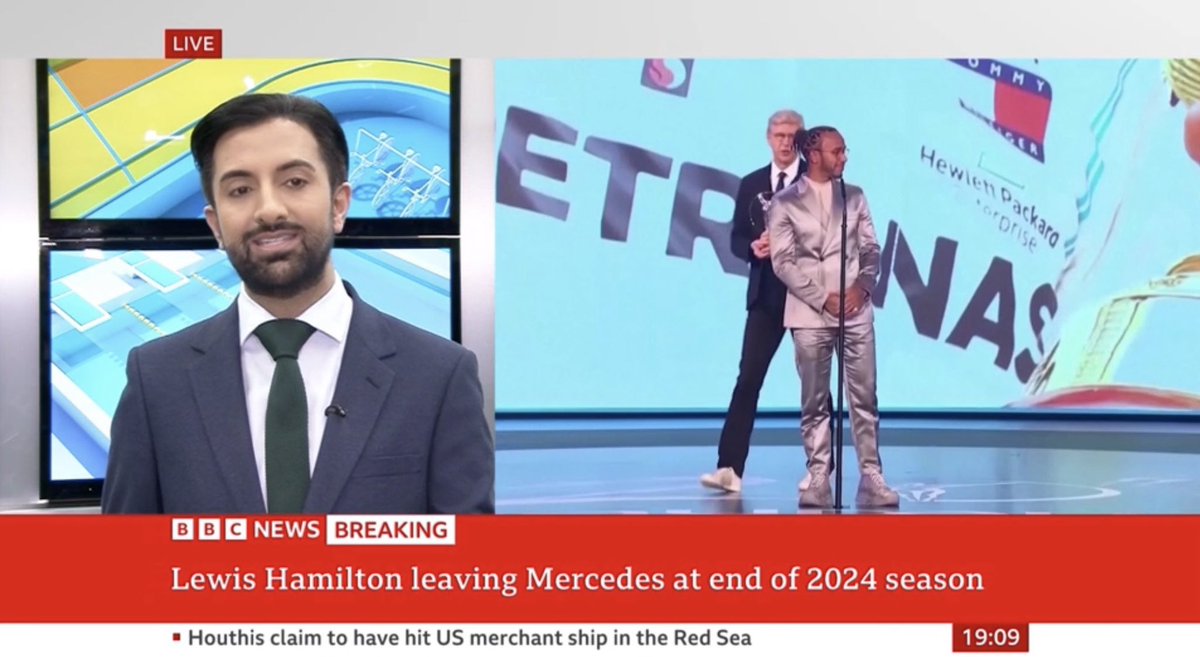 Not long off the plane from Texas and straight onto the @BBCSport breaking news camera with a story no one saw coming this week. More to come on Lewis Hamilton’s Ferrari move on the @BBCNews channel with @SarahCam3, @BenThompsonTV, UK and around the world. bbc.co.uk/sport/formula1…