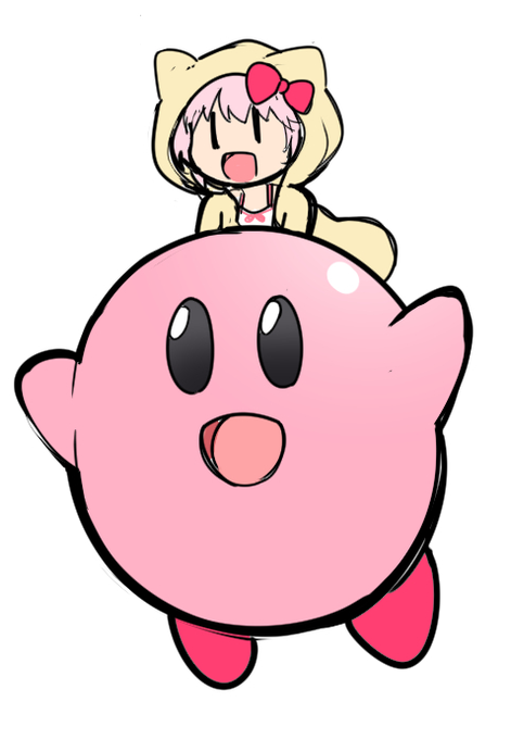 #くさつたーと
なんとなくカービィ描いてみようと思って、せっかくなので(?)乗ってもらった 