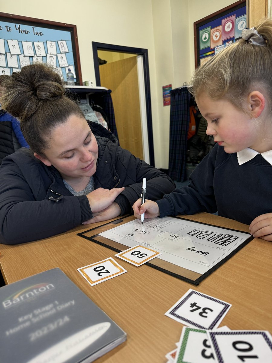 More lovely parents during our Learning Together session today! Thank you to everyone for joining us. We’ve loved sharing our learning, and teaching you our methods! #BCNPSmaths <a href="/BarntonMissC/">Miss Cooke</a> <a href="/BarntonMissR/">Miss Rutter</a>