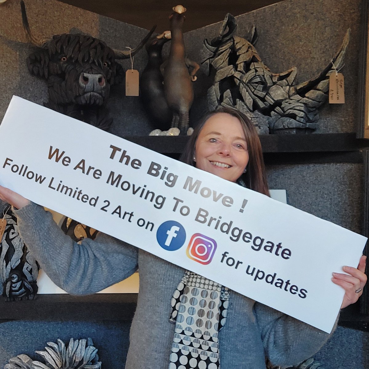 UPDATE - THE BIG MOVE!
Limited 2 Art is moving soon!  We bought a building on Bridgegate in Retford.  The building is three storeys and all three floors will be filled with beautiful art!  😁 
More updates to follow over the coming weeks - not long to go!