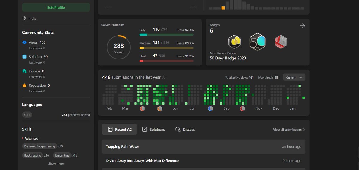 RyugaG16's tweet image. Day-14 of #30daycodingChallenge
Web Topics -  
Learned TypeScript 
Started making frontend of Ecommerce website using React
DSA topics- 
Solved 6 CF questions( 800 rating)
solved 2 Leetcode questions including POTD     #CodingJourney #coding