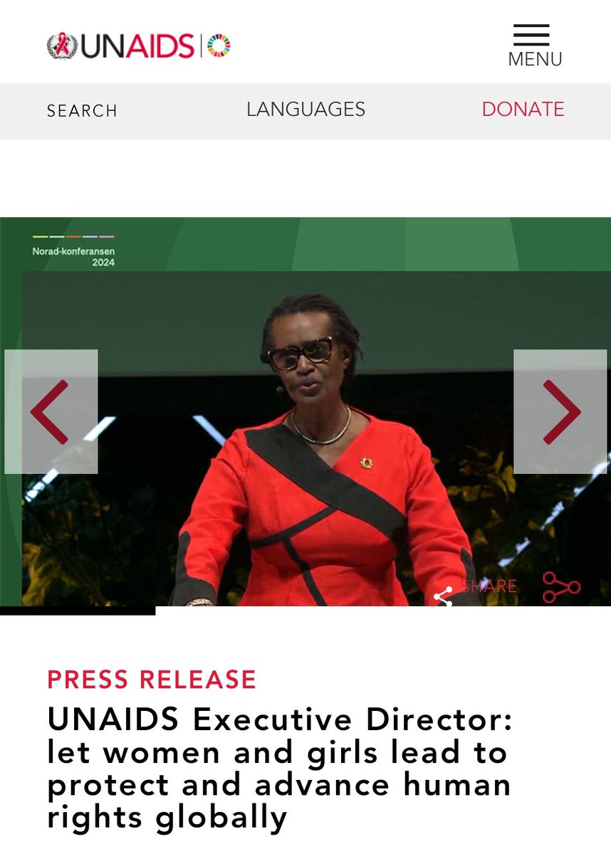 “Progress is not automatic. But if we are courageous and united, progress is possible,” said @Winnie_Byanyima @UNAIDS Executive Director speaks on letting girls and women lead to protect and advance human rights! Read more:👇🏿 unaids.org/en/resources/p… @GPCoalition @RobertCarrFund