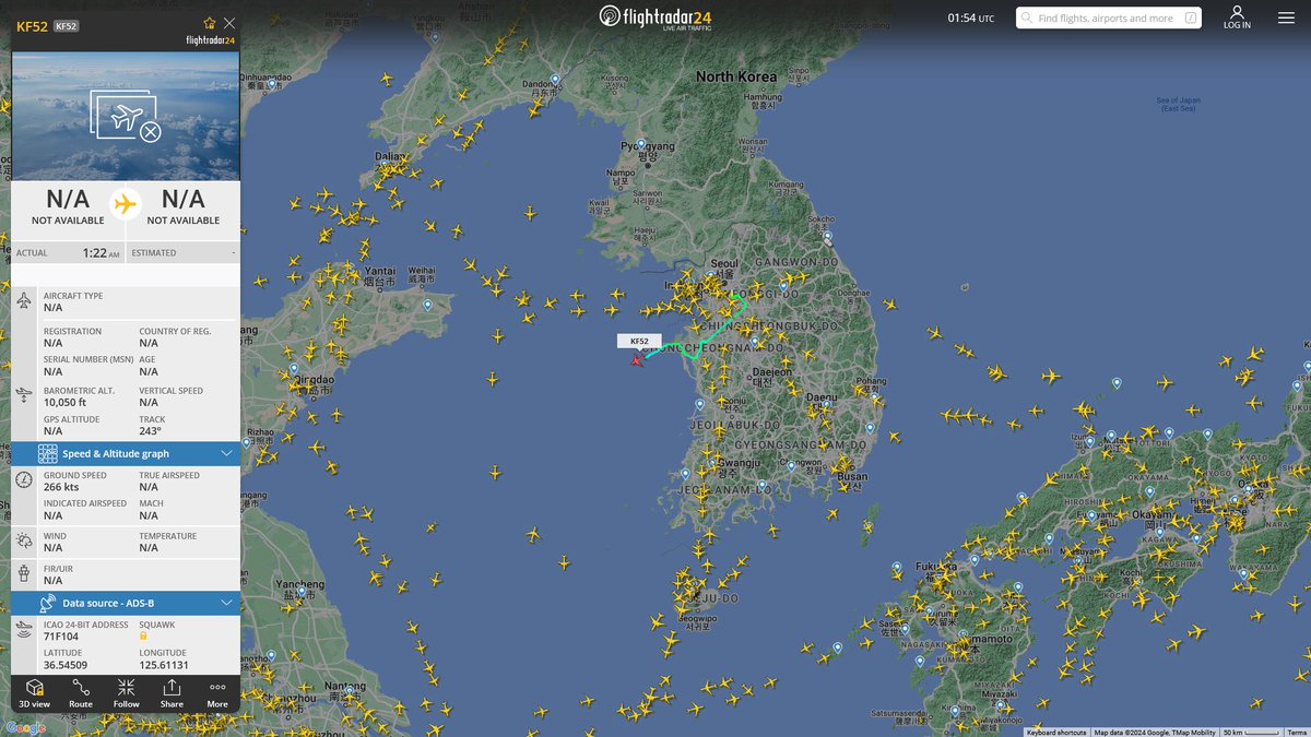 Feb. 2, 2024
#Seoul Air Base #West Sea

#KF52 #71F104 ROKAF Unknow Aircraft