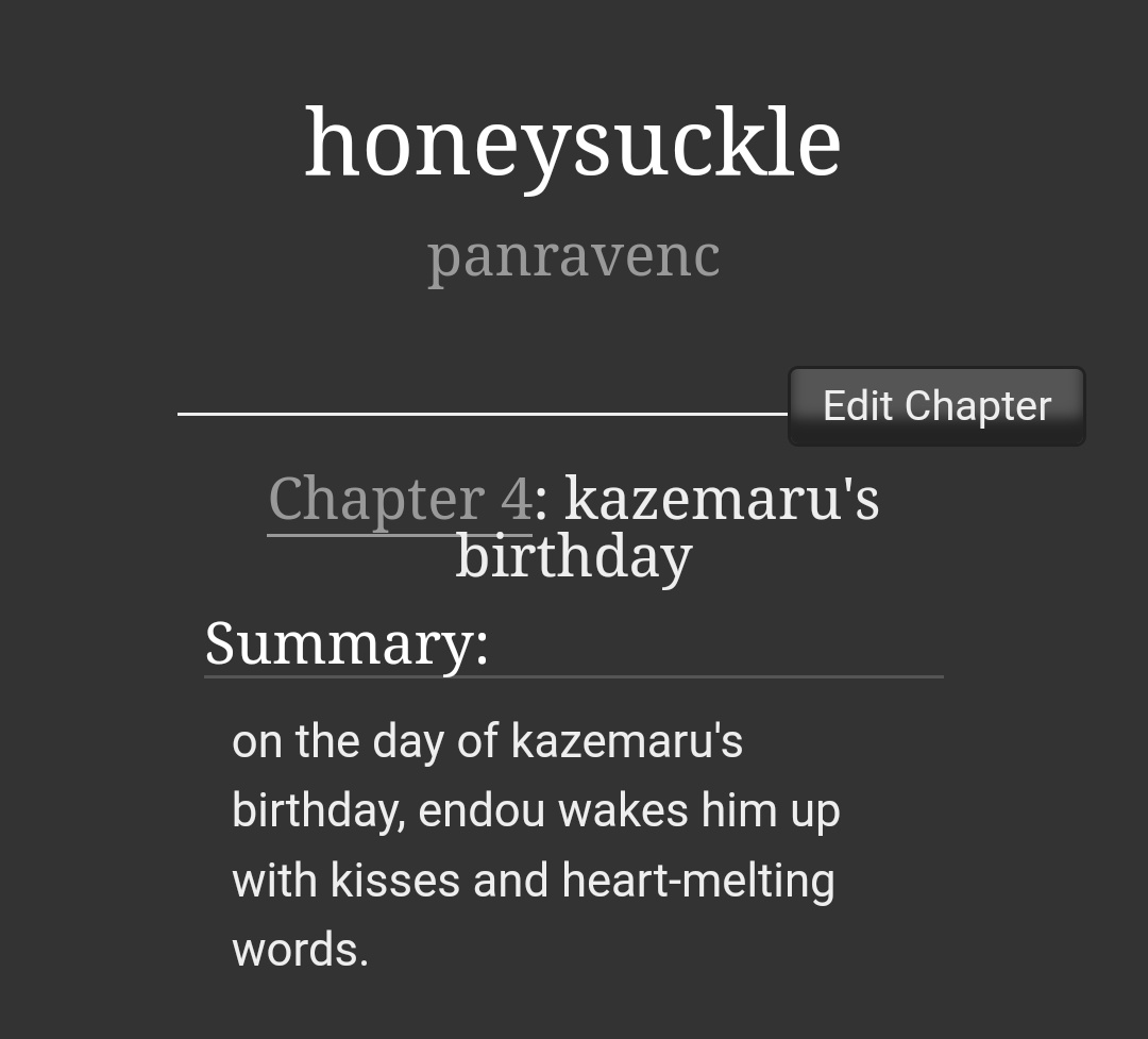 panravenc's tweet photo. honeysuckle, iv · drabbles · fluff
円風 · #enkaze
#イナズマイレブ · #inazumaeleven
#風丸一郎太誕生祭2024
#enkazeweek; day four: kazemaru's birthday. | on the day of kazemaru's birthday, endou wakes him up with kisses and heart-melting words.
https://t.co/2khiqyXSyB https://t.co/zHwvNzZXoi