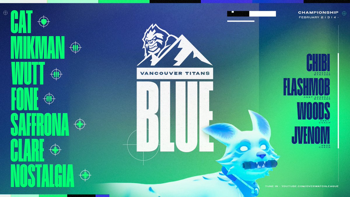 Introducing our roster heading into Calling All Heroes Championships 💙💚

🛡️ <a href="/cat5481/">Catrin Becker</a> 
🔫 <a href="/wuttfps/">wutt</a>
🔫 <a href="/Fone_OW/">Fone</a>
🔫 <a href="/Mikman__/">Mikman</a>
❤️‍🩹 <a href="/Saffrona_/">Saffrona</a>
❤️‍🩹 <a href="/claresies/">clare bear ✨</a> 
❤️‍🩹 @NostalgiaOW

Staff:
🧠 <a href="/HellojVenom/">jVenom</a>
🤝 <a href="/Woods__________/">Woods</a>
🗒️ <a href="/flashmobOW/">flashmob :P</a>