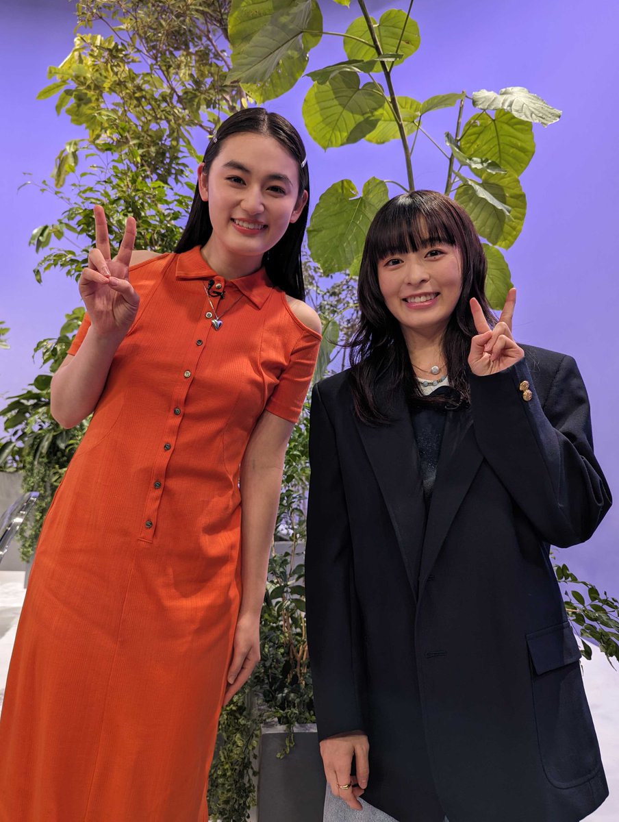 同い年だという森さんと八木ちゃん🤭 収録後、記念にパシャリ