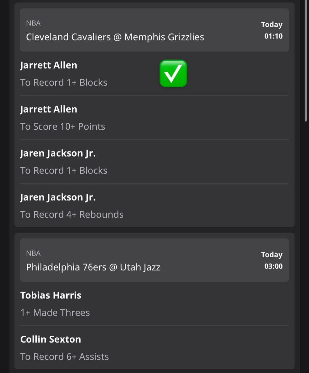 JARRETT ALLEN ✋ ✋✋

2 MINUTES IN AND WE ARE A STEP CLOSER TO THE MONEY💰