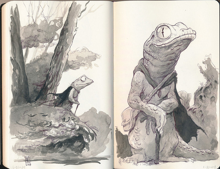 Lizard's Journey #sketchbook