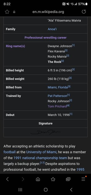 @WrestlingWCC @wrestlelamia @WrestleOps   Hey you guys check this out!! Wikipedia took off The Rock's<a class="tags" target="_blank" title="On Twitter" href="/?out=eyJ0eXAiOiJKV1QiLCJhbGciOiJIUzUxMiJ9.eyJpYXQiOjE3MjU3ODkxNzEsImlzcyI6InR3cG9ybnN0YXJzLmNvbSIsIm5iZiI6MTcyNTc4OTE3MSwiZXhwIjoxNzU3MzI1MTcxLCJyZWRpcmVjdF91cmwiOiJodHRwczovL3R3aXR0ZXIuY29tL1dyZXN0bGluZ1dDQyJ9.cnSmFyVGCfOUO5c7EEGyJ2s999ctCJPX8sAS9qnlED1D1ZfALoVahTsjW3CtDnmIszrnfiadTs5eboO1aqs9hQ">@WrestlingWCC</a><a class="tags" target="_blank" title="On Twitter" href="/?out=eyJ0eXAiOiJKV1QiLCJhbGciOiJIUzUxMiJ9.eyJpYXQiOjE3MjU3ODkxNzEsImlzcyI6InR3cG9ybnN0YXJzLmNvbSIsIm5iZiI6MTcyNTc4OTE3MSwiZXhwIjoxNzU3MzI1MTcxLCJyZWRpcmVjdF91cmwiOiJodHRwczovL3R3aXR0ZXIuY29tL3dyZXN0bGVsYW1pYSJ9.TQmA70IgLFX6Fu9UuRc1orWOeVM7rwmJ0CyP8RFVw1F58s82PGWFGNGrUuZMuMrGDGStbZN4_YvD3V2Y1ijgAA">@wrestlelamia</a><a class="tags" target="_blank" title="On Twitter" href="/?out=eyJ0eXAiOiJKV1QiLCJhbGciOiJIUzUxMiJ9.eyJpYXQiOjE3MjU3ODkxNzEsImlzcyI6InR3cG9ybnN0YXJzLmNvbSIsIm5iZiI6MTcyNTc4OTE3MSwiZXhwIjoxNzU3MzI1MTcxLCJyZWRpcmVjdF91cmwiOiJodHRwczovL3R3aXR0ZXIuY29tL1dyZXN0bGVPcHMifQ.EXdIan3lOG5eEylmPePHU6iB6CqTOaMInfcEfVeDzE_TW1bVjDW8TR3ksmKprWiECmprQtex896ctsdnBH05Yw">@WrestleOps</a><a href="/tag/chicagopd"class="tags"><span>#chicagopd</span></a><a href="/tag/lawandorder"class="tags"><span>#lawandorder</span></a>