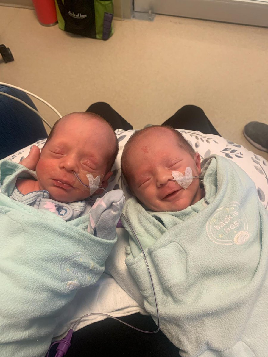 Our two little miracle babies have completed their first year. They've come so far. Happy Birthday girls!!