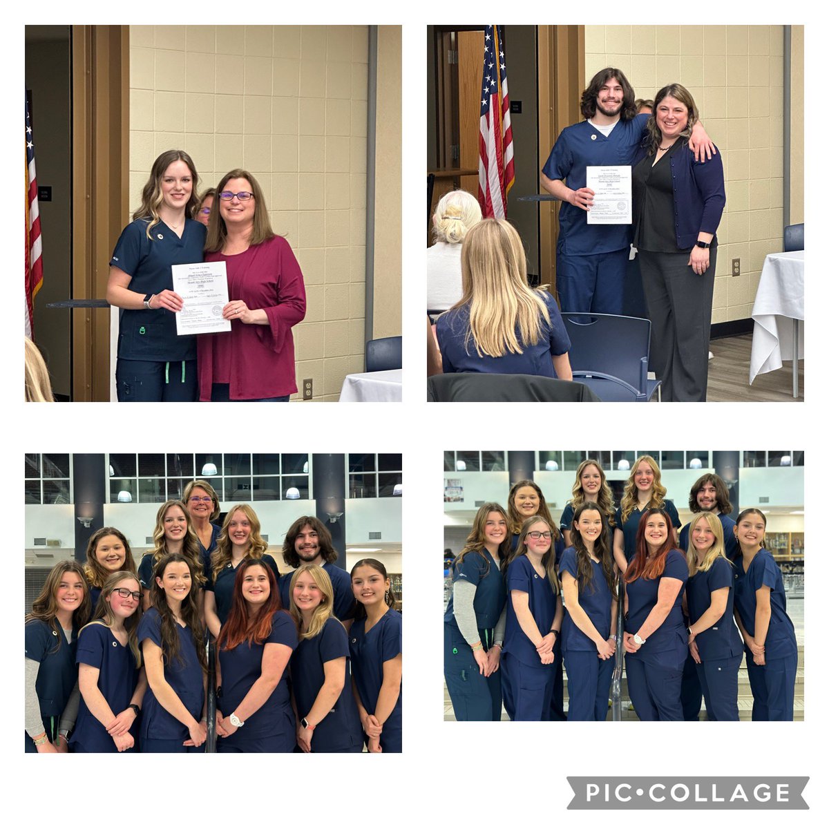 Congratulations to the Fall CNAs who were pinned tonight! We are proud of their drive and focus to achieve greatness! We are in great hands with these healthcare professionals.  #CTEmonth #Nursing #workforce <a href="/CTEforNC/">NC Career and Technical Education</a> <a href="/MACSchools/">Mount Airy City Schools</a>