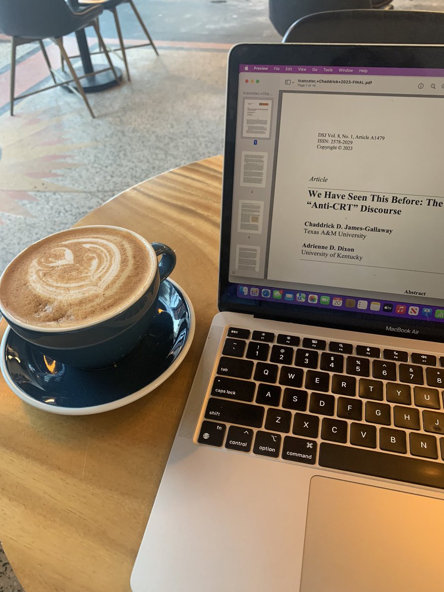 kellyreneeallen's tweet image. #WritingBlackness Day 1: I put finishing touches on a paper w/ @DelandreaHall and we sent it off for review!