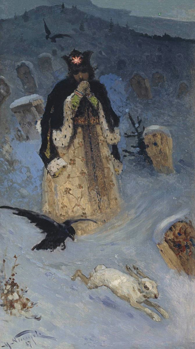 xe0_xeo's tweet photo. Painting by Russian artist Mikhail Nesterov titled "Princess" https://t.co/e4PM75X34q
