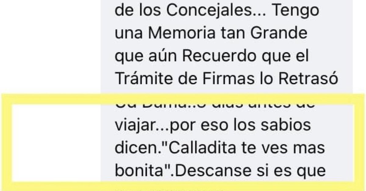 De esta forma se refiere a una funcionaria municipal el concejal Juan Patricio Godoy de Puerto Varas. Nos parece importante que se sepa ya que pronto esta persona saldrá a buscar votos y nos mostrará su lado más amable e inclusivo @diario_eha @latercera @Emol @DPuertoVaras