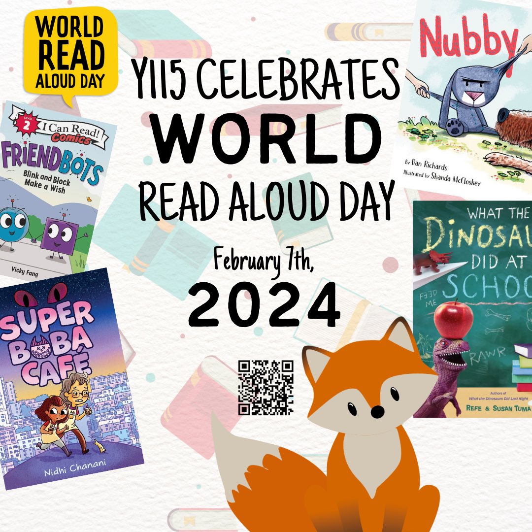 The countdown to #WorldReadAloudDay begins! Can’t wait to host four epic book creators next week and celebrate the joy of reading aloud! @fangmous @nidhiart @RefeUp #DanRichards #WRAD2024 Follow our fun here! padlet.com/sjmchugh/world…