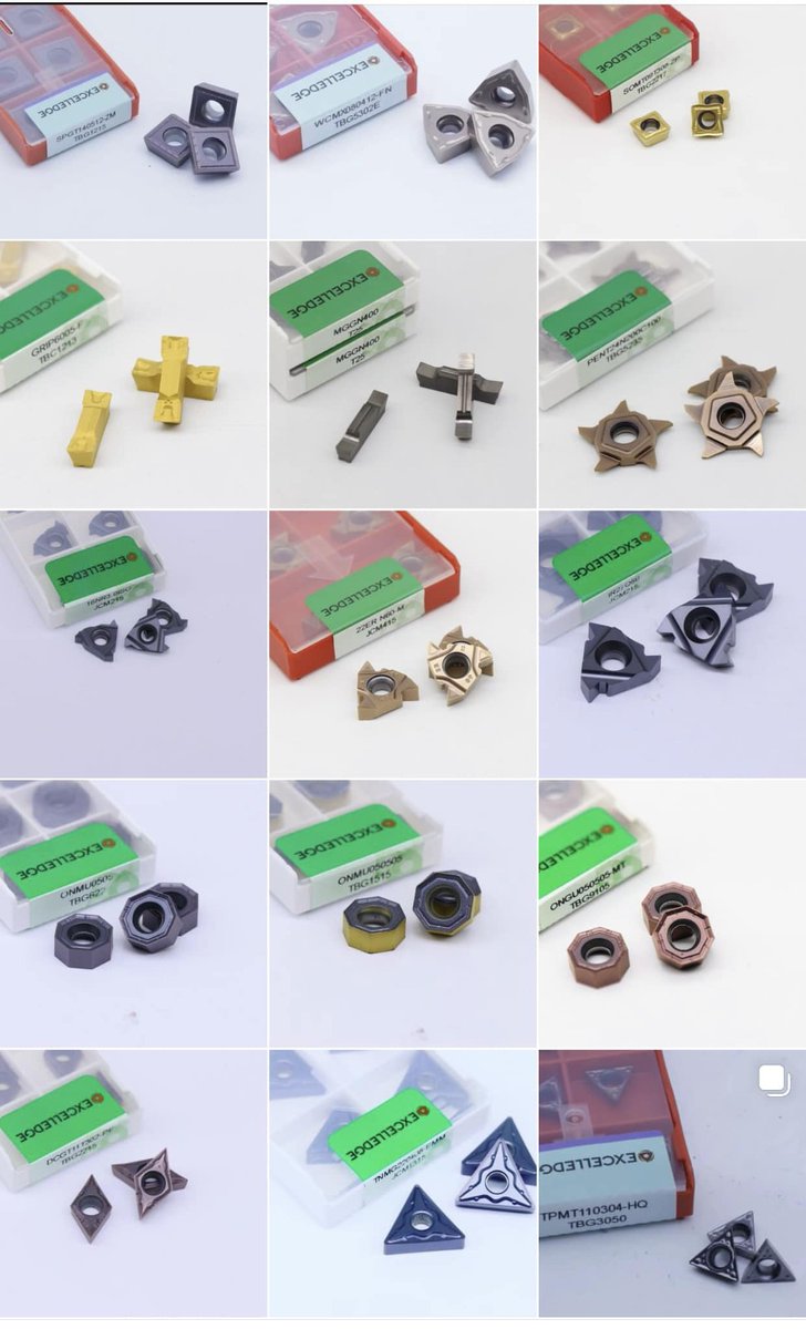 santychung's tweet photo. Extensive range of #CarbideInserts with #EXCELLEDGE For #turning and #milling proces of stainless steels. Relevant tool-holders are also available. #TurningInserts #MillingInserts #ThreadingInserts #GroovingInserts #PartingInserts #BoringInserts #DrillingInserts #ScarfingInserts https://t.co/mJ5iFc4hdL