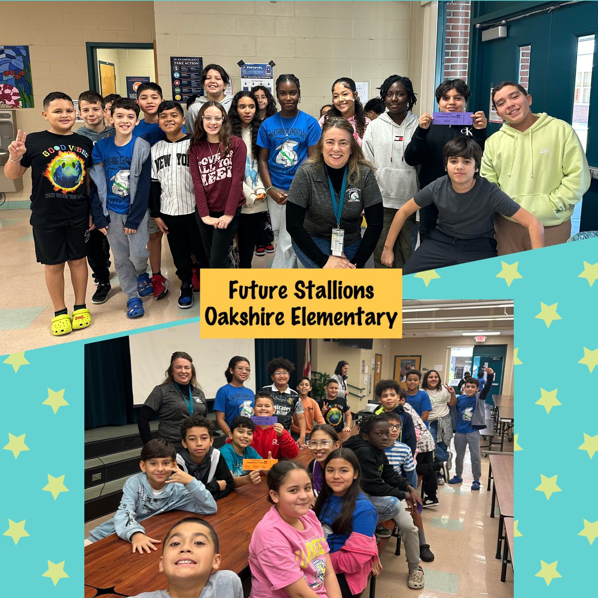 Thank you <a href="/MWManatees/">Meadow Woods ES OCPS</a>, <a href="/EndeavorES_OCPS/">Endeavor Elementary OCPS</a> and <a href="/OakshireElemen1/">Oakshire Elementary</a> for allowing us to visit our future Stallions and share all things middle school. We can’t wait to see them again on Tuesday, 2/6 for a fun-filled and information middle school tour! <a href="/MWMS_OCPS/">MeadowWoodsMS</a>