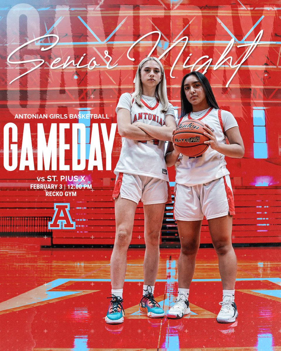ACPGirlsBkball's tweet photo. Game Day and Senior Recognition (Saturday @ noon) where we will honor our amazing seniors before tip off. Come out and support our Lady Apaches!❤️🤍🩵 https://t.co/D8FAno0xQy