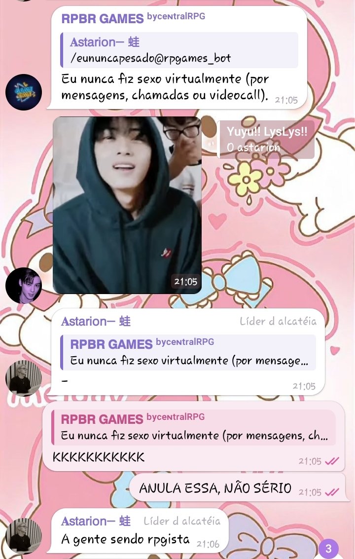 Eu estava a jogar eu nunca com alguns amigos e isso me fez rir profundamente.