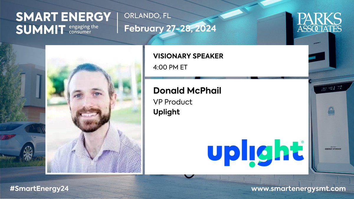 SmartEnergySmt's tweet photo. 🎤Join us in welcoming @dwmcphail, VP Product, @uplight as a #SmartEnergy24 at #DISTRIBUTECH24 Visionary Speaker on Tues, Feb 27 at 4:00 PM ET.

⚡Register for Smart Energy Summit: https://t.co/AwfOx4xdpC

#Keynote #Uplight #DISTRIBUTECH https://t.co/9WTGSIaiPu