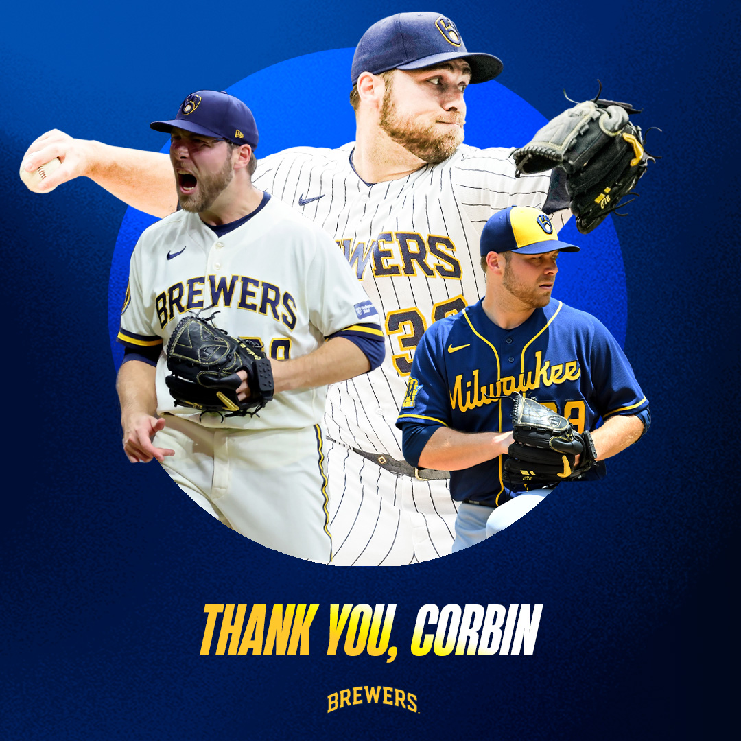 A true privilege to watch this man pitch. Thank you for six remarkable seasons, Corbin