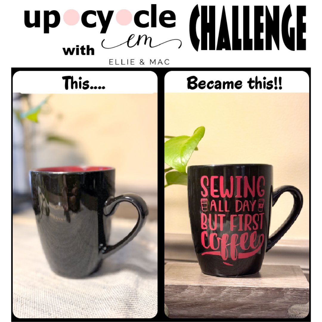 Ellieandmac's tweet image. Add sewing pizzazz to your mugs, sewing room, bags, and tops with a bit of vinyl! 💭😊I'm dreaming of being in my sewing room with a cute wall upgrade, a fun shirt, and my spiffed up mug beside me.  ❤
🔗 ellieandmac.com/collections/cu…
#ellieandmac #elliandmacpatterns #cutfiles #vinyl