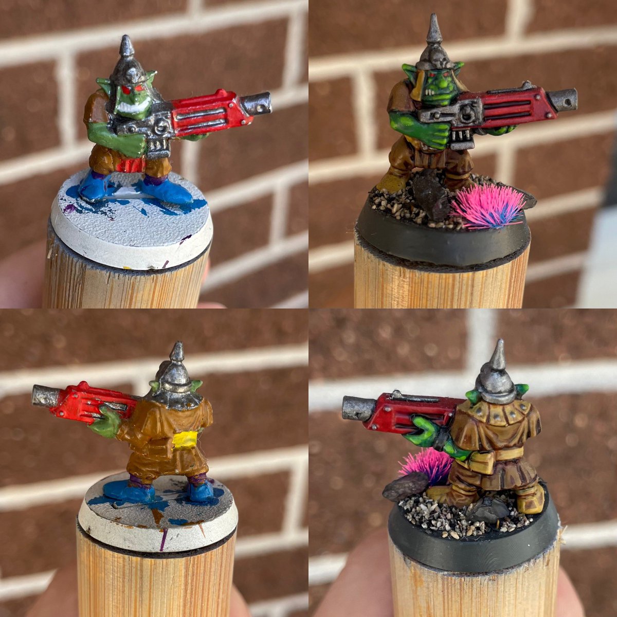 Painted one of these in 1997 when I was 13. The other I painted with my daughter last year.

I bloody love these old gretchin.