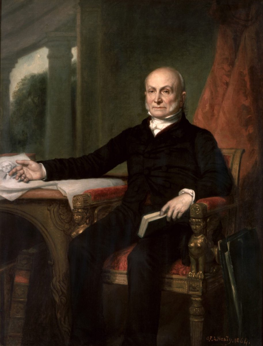 A few thoughts from the 6th #President of the United States, #JohnQuincyAdams 🤔 ☞ “It is my wish to fill every moment of my time with some action of the mind which may contribute to the pleasure or the improvement of my fellow creatures.” ☞ 'I can never join with my voice in