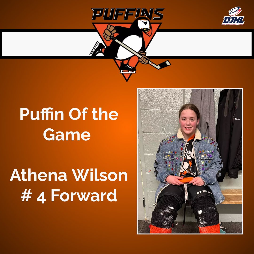 BNSU13Puffins's tweet photo. A full team effort for the win tonight vs @U13AAFalcons ! MVP awarded to Alyssa and POG to Athena - great game girls🎉🧡🏒 https://t.co/Ig45jB4QI6